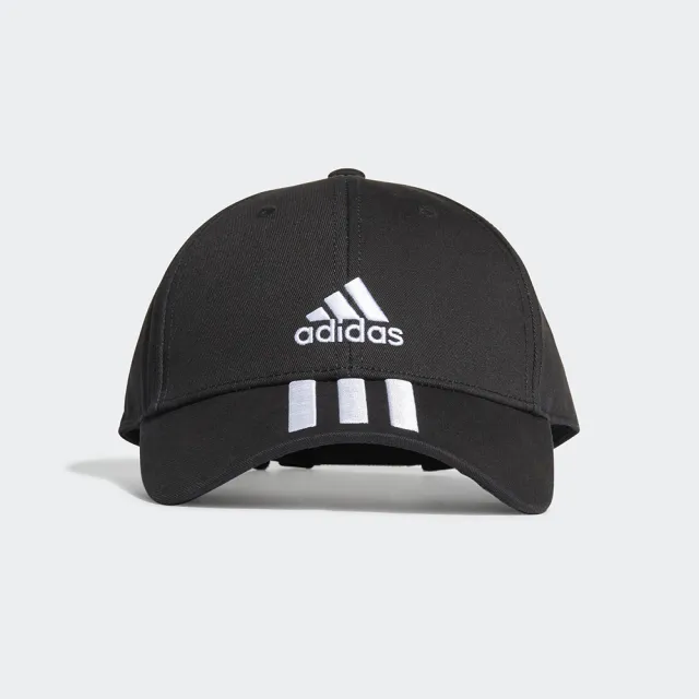 【adidas 愛迪達】帽子 男女款 兒童 棒球帽 老帽 遮陽帽BBALL 3S CAP CT 黑 FK0894