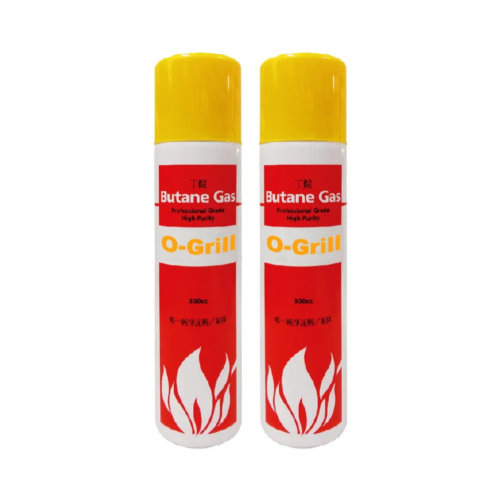 【O-GRILL】【品牌直營】BU-015 打火機填充專用 純淨瓦斯 3入組(打火機用、無雜質、高純度丁烷)