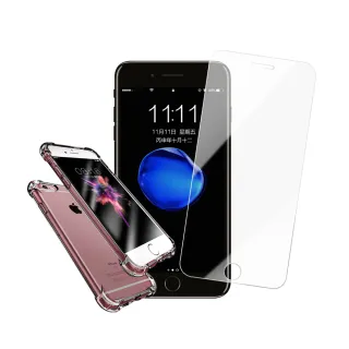 iPhone 6 6s 保護貼手機高清透明9H玻璃鋼化膜(贈手機保護殼-iPhone6 6s)