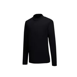 【Mountneer 山林】女 遠紅外線保暖衣-黑色 32K62-01(立領/衛生衣/內衣/發熱衣)