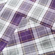 【ROBERTA 諾貝達】進口素材 台灣製 合身版 純棉經典格紋長袖襯衫(紫色)