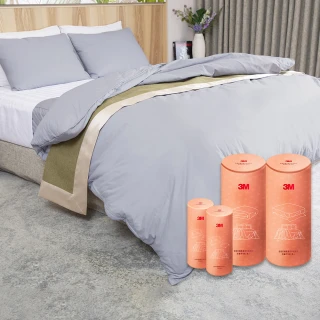 【3M】全面抗蹣柔感防蹣純棉兩用被床包四件組(雙人)