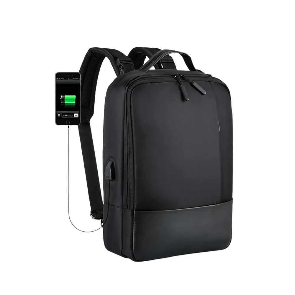 【Osun】USB充電大容量商務休閒防水手提雙肩後背包電腦包(顏色任選/CE344)