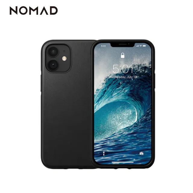 【NOMAD】iPhone 12 Mini 5.4吋 經典皮革防摔保護殼(嚴選Horween皮革獨特紋理更具特色)