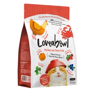 【Loveabowl囍碗】無穀天然糧-全齡貓-雞肉&雪蟹1kg