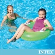 【INTEX】亮彩雙握把充氣泳圈-直徑76cm-4種顏色可選_適8歲以上(59258)