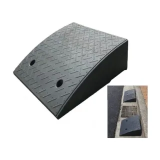 【海夫健康生活館】斜坡板專家 門檻前斜坡磚 輕型可攜帶式 橡膠製斜坡墊(高19公分)