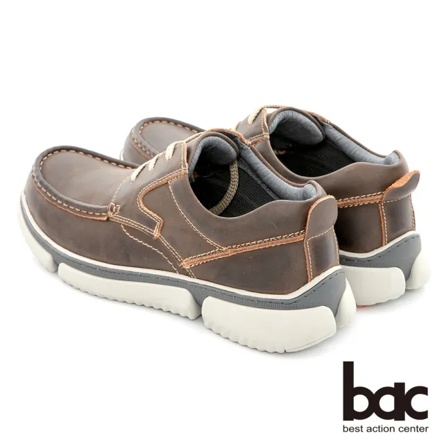 【bac】陽光樂活 帥氣馬克縫線休閒鞋(咖啡色)