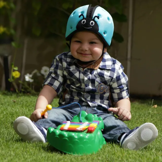 【SafeheadBABY】寶寶學步防撞安全帽 晴空藍(學步帽 防摔帽 幼兒安全頭盔)