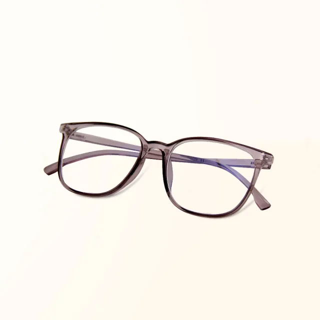 【ALEGANT】日雜經典百搭款TR90輕量迷蝶紫色方框UV400濾藍光眼鏡(輕量質感設計網紅話題款)