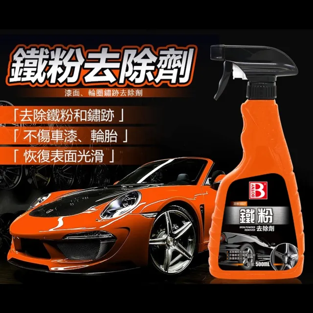 BOTNY 漆面 輪框 汽車鐵粉去除劑 500ML(快速溶解 去除鐵粉 車身輪框 都可以用)