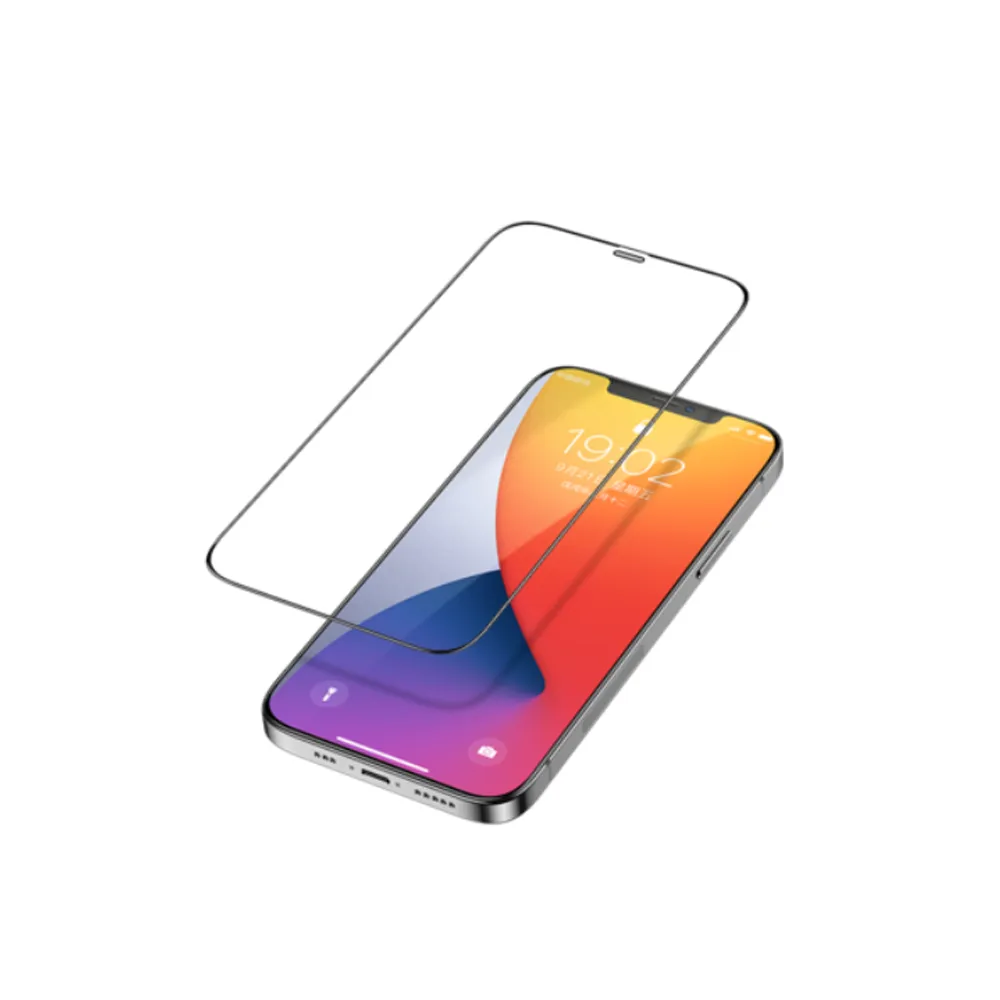 【MK馬克】Apple iPhone 12 Pro Max 6.7吋 高清防爆全滿版玻璃鋼化膜-黑色