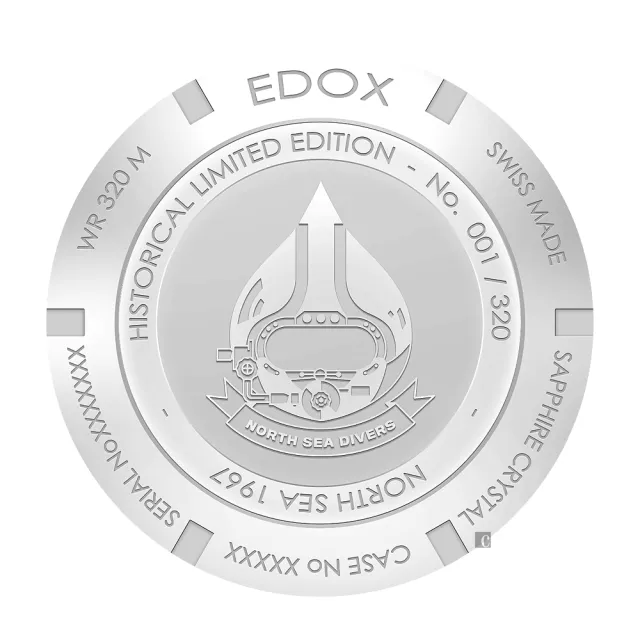【EDOX 伊度】北海英雄青銅限量機械錶(E80118.BRN.N67)