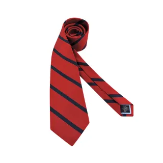 【Tommy Hilfiger】條紋造型領帶(紅色)