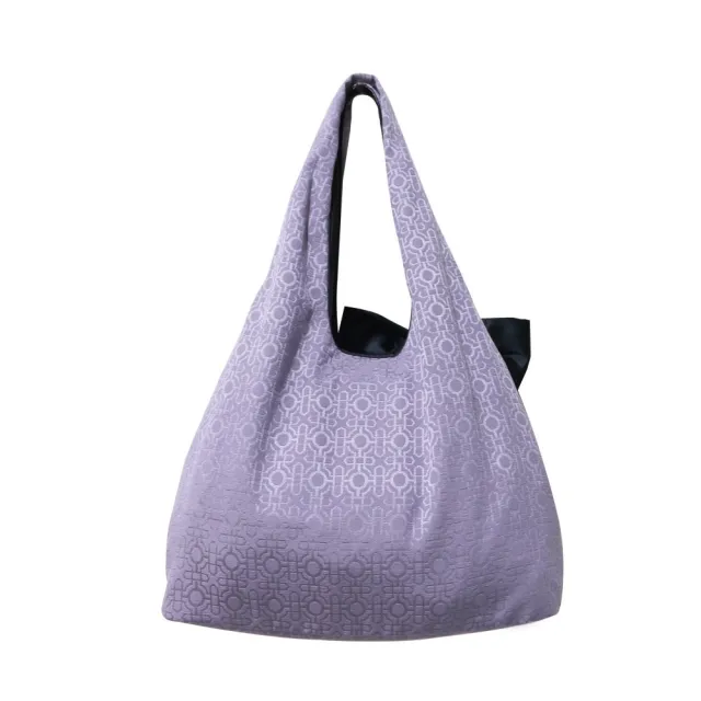 【Sika】肩背針織繡花布包(B6500-03淺紫色)