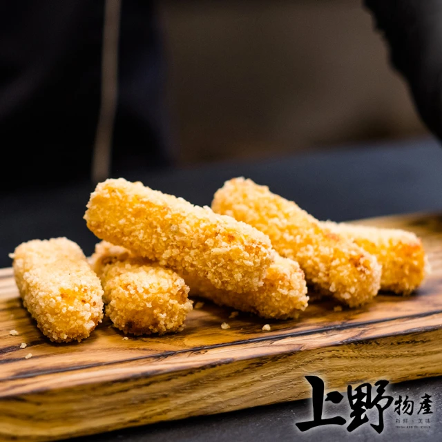 上野物產 3包共30條 杏仁蝦酥(300g±10%/10條/包)