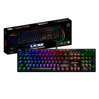 【DIGIFAST 迅華】Lightning光學機械軸RGB電競鍵盤LK32-茶軸(機械鍵盤)
