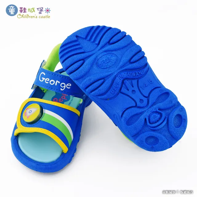 【童鞋城堡】兒童涼鞋 電燈涼鞋 佩佩豬 喬治豬(PG4533-粉/藍 共二色)