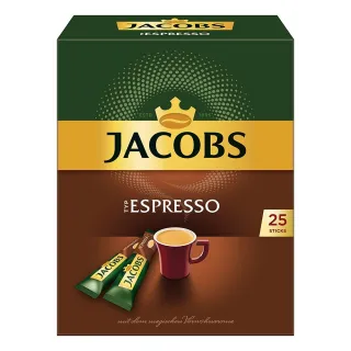 即期品【德國JACOBS】皇冠經典即溶咖啡 義式濃縮45G(烘培 咖啡豆 Espresso 義式 即)