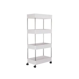 【YOIMONO LIVING】「北歐風格」縫隙收納置物推車(22CM/四層)