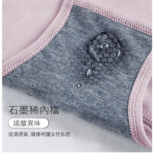 【Everyday select】5件組-石墨稀抗菌吸濕棉內褲M-XXL