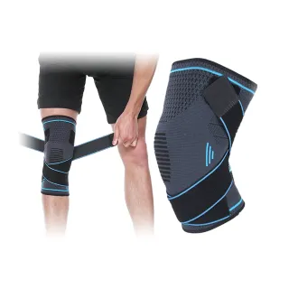【Un-Sport 高機能】美國FDA認證-交叉加壓可調節運動護膝/護具(重訓/跑步-1入組)