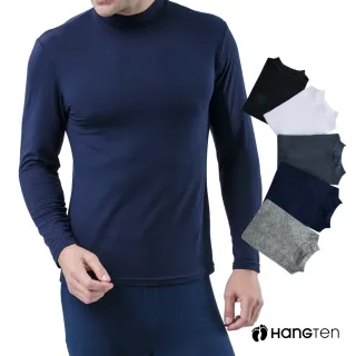【Hang Ten】4件組男女魔毛蓄熱衣.保暖衣超值(圓領/半高領/v領可選)