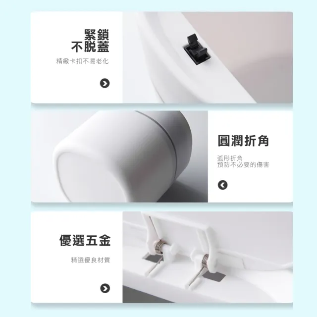 按壓式彈蓋桌面垃圾桶10L以下-簡約北歐藏青色(桌面 收納 垃圾桶 簡約 北歐風)