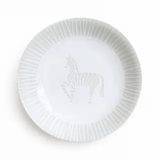 【日本 Natural69】波佐見燒 ZUPA White系列 甜點盤 陶瓷盤 菜盤 圓盤 深盤 15cm 斑馬(日本製)