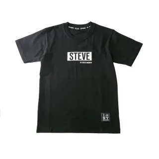 【STEVE MADDEN】純棉品牌燙印LOGO T-Shirt 短袖上衣(黑色)