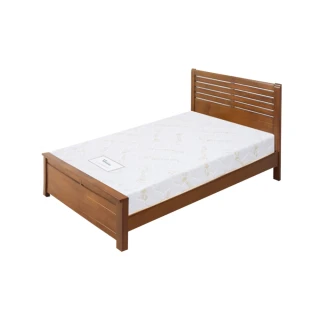 【A FACTORY 傢俱工場】經典質感 全實木房間2件組 床台+床墊(單大3.5尺)