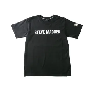【STEVE MADDEN】純棉品牌經典LOGO T-Shirt 短袖上衣(黑色)