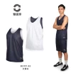 【FIRESTAR】男雙面訓練籃球背心-球衣 無袖上衣 運動 吸濕排汗 台灣製 丈青白(B1707-93)