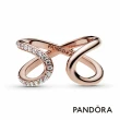 【Pandora官方直營】無限符號開圈戒指：鍍14k玫瑰金-絕版品