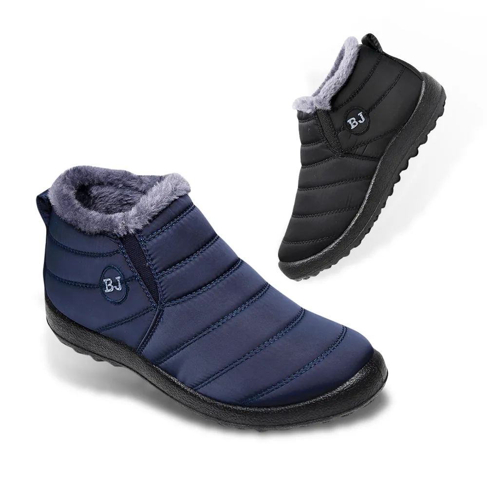 【M.G.】男女款-防水保暖防滑厚毛絨內刷毛雪地靴低筒雪靴(36-44碼)