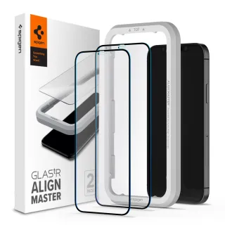 【Spigen】iPhone 12/mini/Pro/Pro Max Align Master-玻璃保護貼(含玻璃保貼x2 SGP)