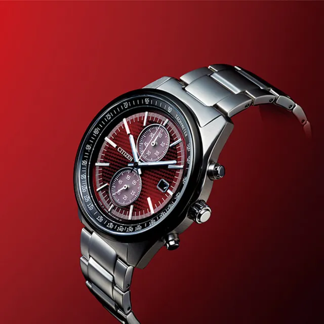 【CITIZEN 星辰】東京․紅限量版GENTS光動能計時腕錶(CA7034-96W)