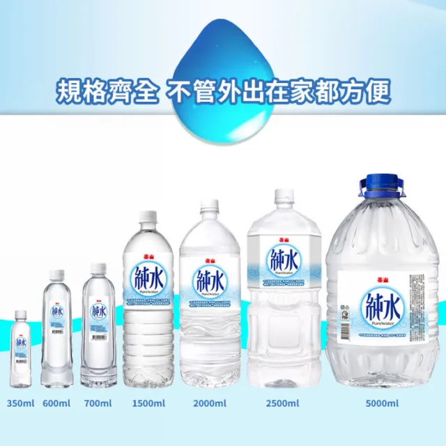 【泰山】純水700mlx2箱+5000mlx1箱_共3箱(官方直營)