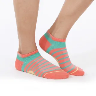 【MarCella 瑪榭】MIT-輕護足弓透氣運動襪-橫條款(短襪/機能襪/服貼舒適)