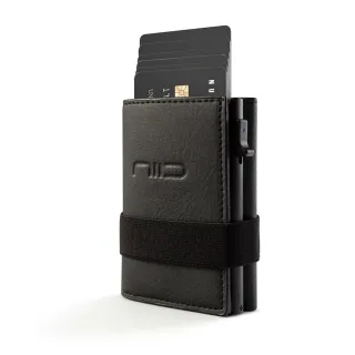 【NIID官方直營】SLIDE2 Vegan Mini Wallet 防盜刷素皮革科技皮夾 墨黑 新年/禮盒/送禮(優質機能包)