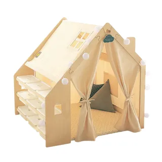 【韓國Naspa】遊戲收納木屋-美型卡榫結構兒童帳篷韓劇同款- 和諧(多功能型遊戲空間/結構新款)
