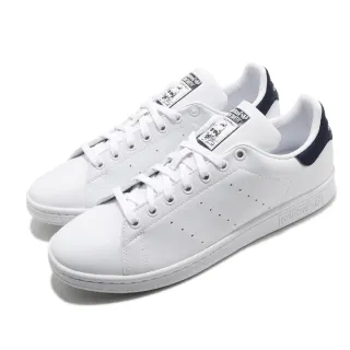 【adidas 愛迪達】休閒鞋 Stan Smith 復古 男女鞋 愛迪達 三葉草 史密斯 老人頭 情侶 白 藍(FX5501)