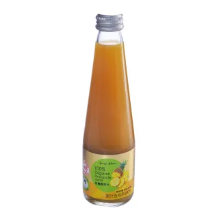 【康健生機】有機金鑽鳳梨汁4入 (250ml/瓶)
