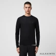 【ALLSAINTS】MODE MERINO 公羊頭骨刺繡修身純羊毛針織上衣-黑 MK129D