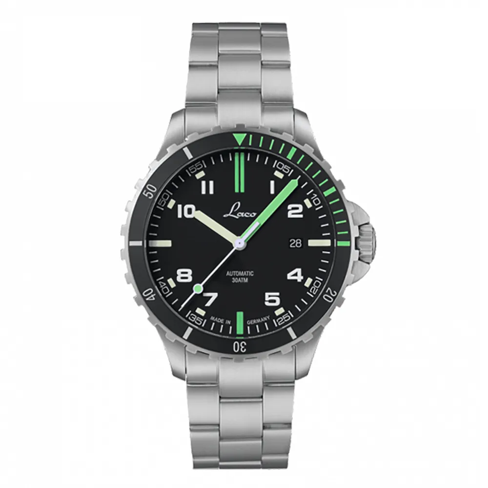 【Laco 朗坤】862107.MB 運動手錶 AMAZONAS 自動機械錶 鋼帶(鋼帶 運動錶 防水錶)