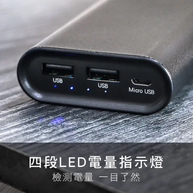 【KINYO】KPB-3100B 10600mAh 10.5W 雙孔輸出 高容量鋁合金行動電源