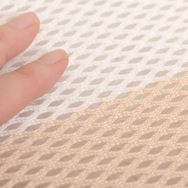 【Dr.Air 透氣專家】3D特厚強力透氣 涼墊 米白/灰白線條床墊 蜂巢式網布 可水洗(雙人5尺-兩色任選)