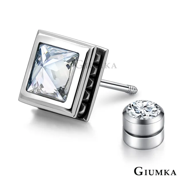 【GIUMKA】低敏．白鋼耳環．栓扣式(新年禮物)