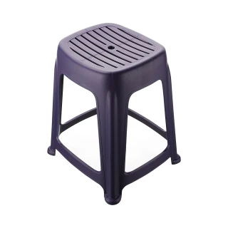 【KEYWAY 聯府】朵朵47cm止滑椅-4入 藍(塑膠椅 餐椅 MIT台灣製造)