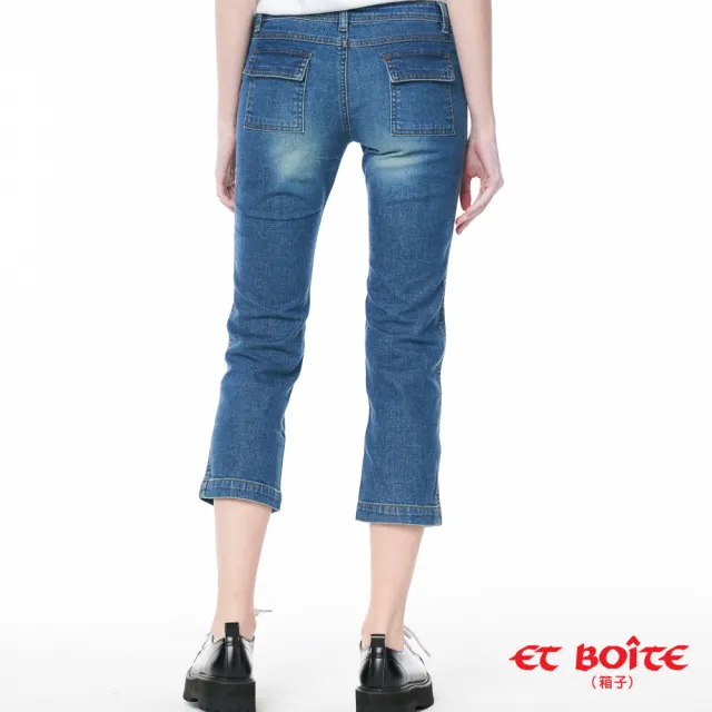 【BLUE WAY】女款 低腰 經典 七分褲 牛仔褲-ET BOITE 箱子